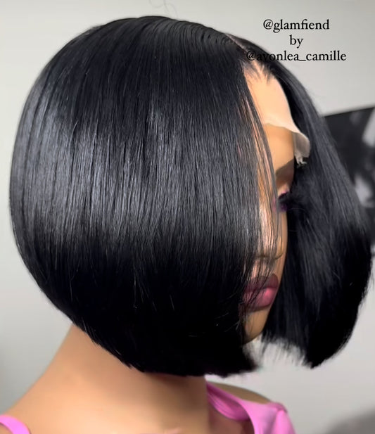 Short Middle Part Bob